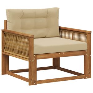 vidaXL Buiten Midden Sofa Naturel