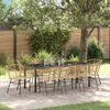 vidaXL Tuin Eetset 9 pcs Bruin poly rattan
