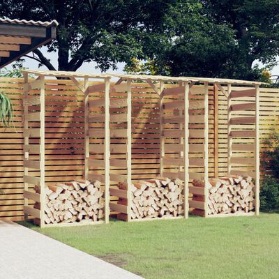 vidaXL Pergola's met dak 3 st 100x90x200 cm geïmpregneerd grenenhout