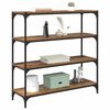 vidaXL Boekenkast Oud Hout 100 x 33 x 100 cm Gemonteerd hout en ijzer