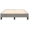 vidaXL Boxspring bed 120x200 cm fluweel lichtgrijs