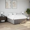 vidaXL Bedframe zonder matras stof taupe 140x200 cm