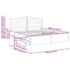 vidaXL Bedframe met lade met opslag Wit 180 x 200 cm Ingenieurshout