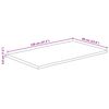 vidaXL Tafelblad met natuurlijke rand 120x60x3,8 cm massief mangohout