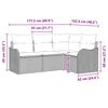 vidaXL Tuin Sofa Set met opslag 4 pcs Grijs poly rattan