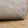 vidaXL Vloerkleed PAMPLONA shaggy hoogpolig modern Ø 80 cm beige
