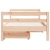 vidaXL Kinderbedframe met lades 80x160 cm massief grenenhout