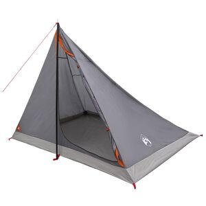 vidaXL Backpacking Tent 4-persoons Grijs en Oranje