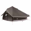 vidaXL Tipi Tent 20-persoons Bruin Grijs Polyester en staal