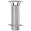vidaXL Schouw Verlenging Zilver 35 x 35 x 65 cm Roestvrij staal