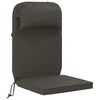 vidaXL Zon Loungerkussen 100% Polyester Antraciet 55 x 124 x 5 cm