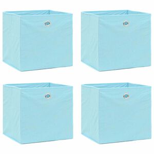 vidaXL Opbergboxen 4 st 32x32x32 cm stof babyblauw