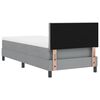 vidaXL Boxspringbed met matras Lichtgrijs 90 x 190 cm Stof