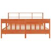 vidaXL Bedframe zonder matras massief grenenhout wasbruin 180x200 cm