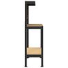 vidaXL Werkbanken met plank Zwart 81 x 41 x 145 cm Bewerkt hout