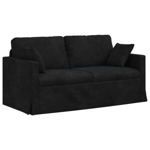 vidaXL Bank Zwart 158 x 78 x 80 cm Fluweel