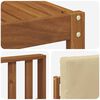vidaXL Buiten bankenset 6 pcs Natuurlijk en Beige Massief Acaciahout