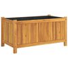 vidaXL Plantenbak met voering 80x42x40 cm massief acaciahout