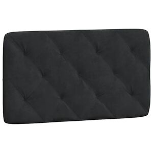 vidaXL Hoofdbordkussen 80 cm fluweel zwart