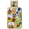 Good Morning Dekbedovertrek 5752-P HORSES 135x200 cm meerkleurig