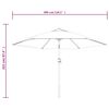 vidaXL Parasol met metalen paal 300 cm terracottakleurig