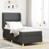 vidaXL Boxspringbed met Matras Donkergrijs 90x190 cm Donkergrijs Stof