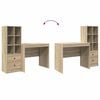 vidaXL Bureau met lade 2 pcs Sonoma Eiken