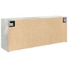 vidaXL Badkamerwandkast 100x25x40 cm bewerkt hout betongrijs