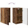 vidaXL TV Wandkast Set Wandgemonteerd 4 pcs Oudhout Bewerkt hout