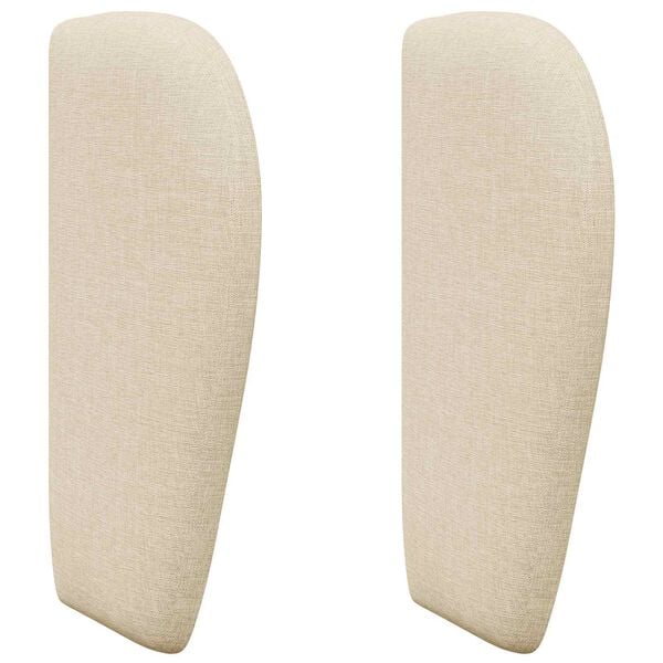 vidaXL Hoofdbord oor Cr&egrave;me 40 x 23 x 6 cm Stof