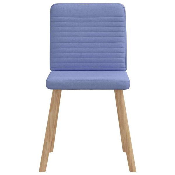 vidaXL Eetkamerstoelen 4 st stof jeansblauw