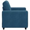 vidaXL Sofastoel Blauw 60 cm Fluweel
