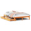 vidaXL Bedframe met lades massief grenenhout wasbruin 140x200 cm