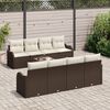 vidaXL Tuin Sofa Set Bruin 55 x 55 x 37 cm poly rattan