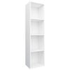 vidaXL Boekenkast/tv-meubel 36x30x143 cm bewerkt hout wit