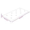 vidaXL Wandhoofdbord 12 pcs Cr&egrave;me 60 x 30 cm Nep Leer