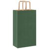 vidaXL Papieren zakken 250 st met hengsels 21x11x36 cm groen