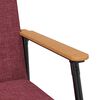 vidaXL Fauteuil Wijnrood 59 x 75 x 78 cm Stof