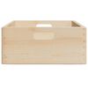 vidaXL Houten kist met handvatten 40x30x13 cm massief grenenhout
