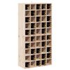 vidaXL Wijnrek 2 pcs Naturel 56 x 25 x 56 cm Massief grenenhout