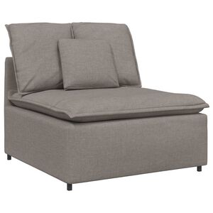 vidaXL Modulaire bank middenmodule met kussens 100 cm taupe