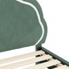 vidaXL Peuterbedframe met hoofdbord Zeegroen 70 x 140 cm Fluweel