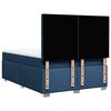 vidaXL Boxspring met matras stof blauw 140x190 cm
