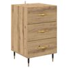 vidaXL Nachtkastje Artisan Eiken 40 x 40 x 66 cm Bewerkt hout