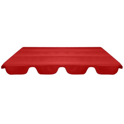 vidaXL Vervangingsluifel voor schommelbank 226x186 cm rood