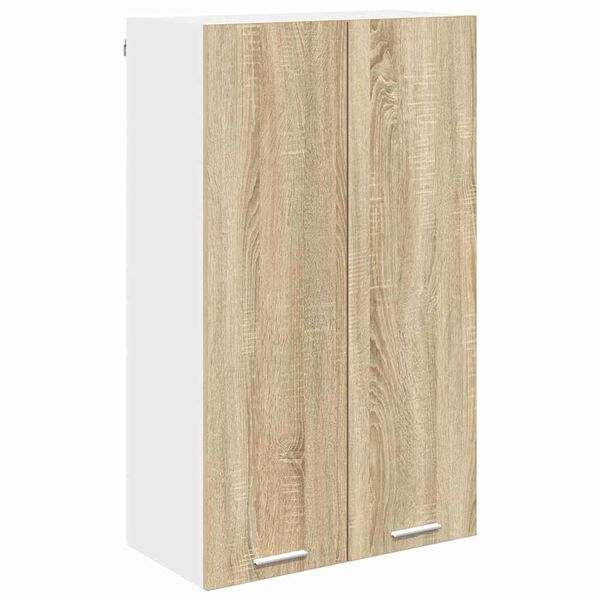 vidaXL Hangkast met opslag Sonoma Eiken 60 x 31 x 100 cm Bewerkt hout