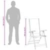 vidaXL Tuinstoelen inklapbaar 2 st massief acaciahout en textileen