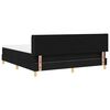 vidaXL Boxspringbed met matras Zwart 200 x 180 cm Polyester