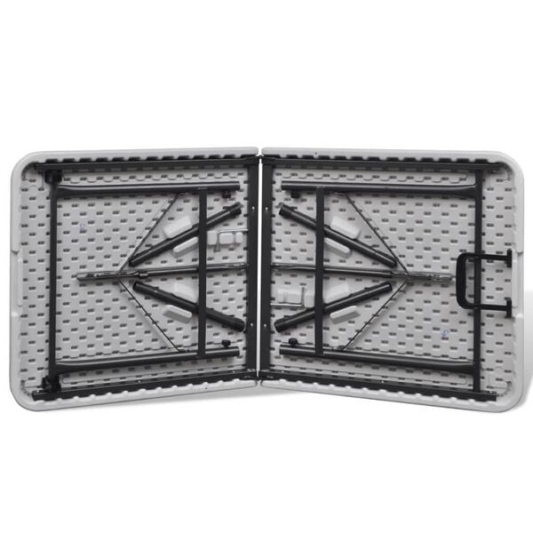 vidaXL Klaptafel voor buiten 122 cm HDPE wit