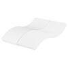vidaXL Schuimmatras hardheid H2 H3 140x210 cm wit